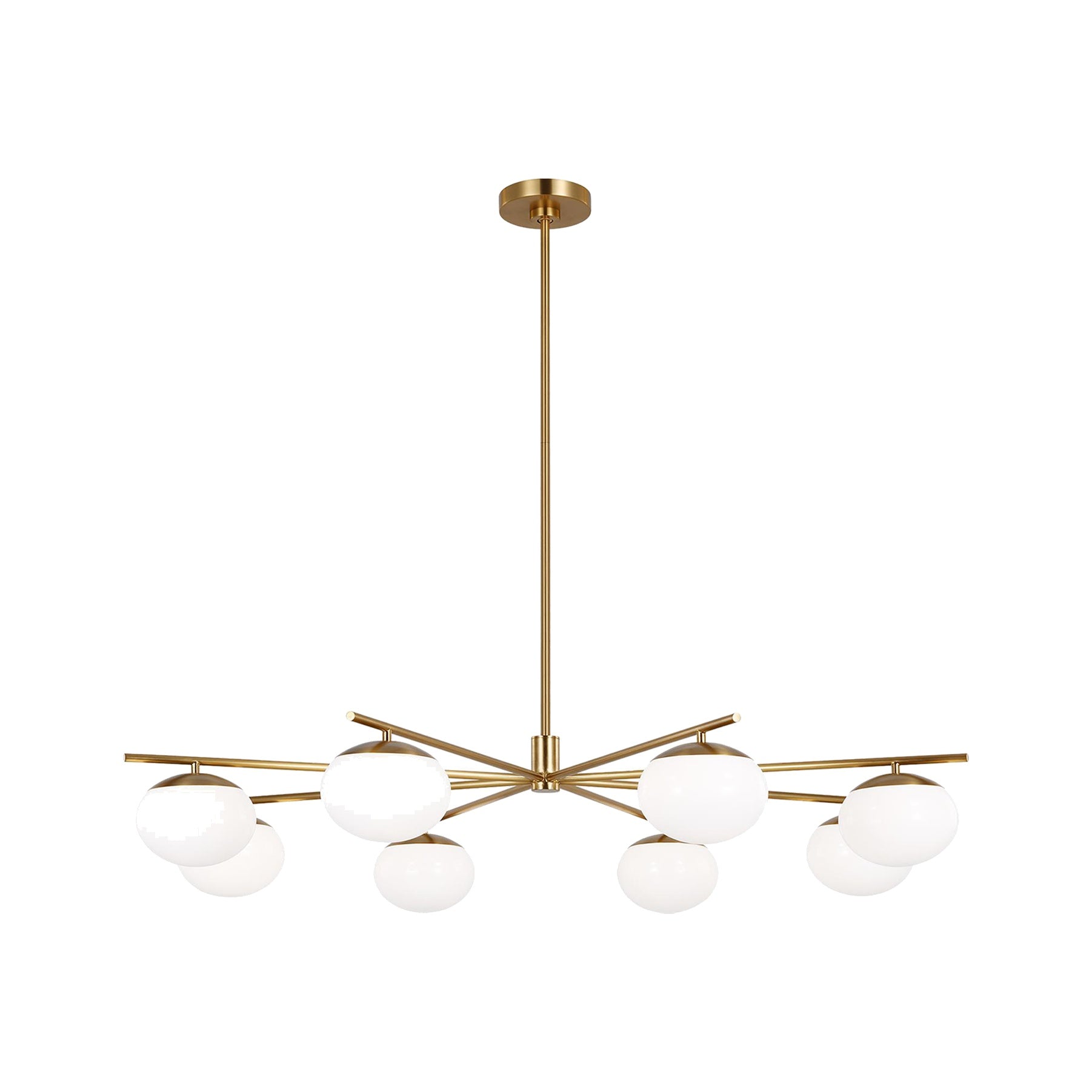 Lune Extra Large Chandelier LIGHTING - chandelier Visual Comfort Burnished Brass