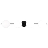 Lune 4-Light Vanity Sconce LIGHTING - vanity Visual Comfort Aged Iron