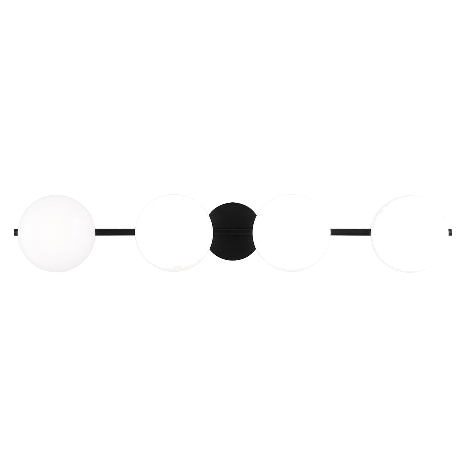 Lune 4-Light Vanity Sconce LIGHTING - vanity Visual Comfort - Studio Aged Iron