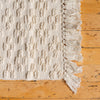 White Jaquard Bath Mat - Rug & Weave