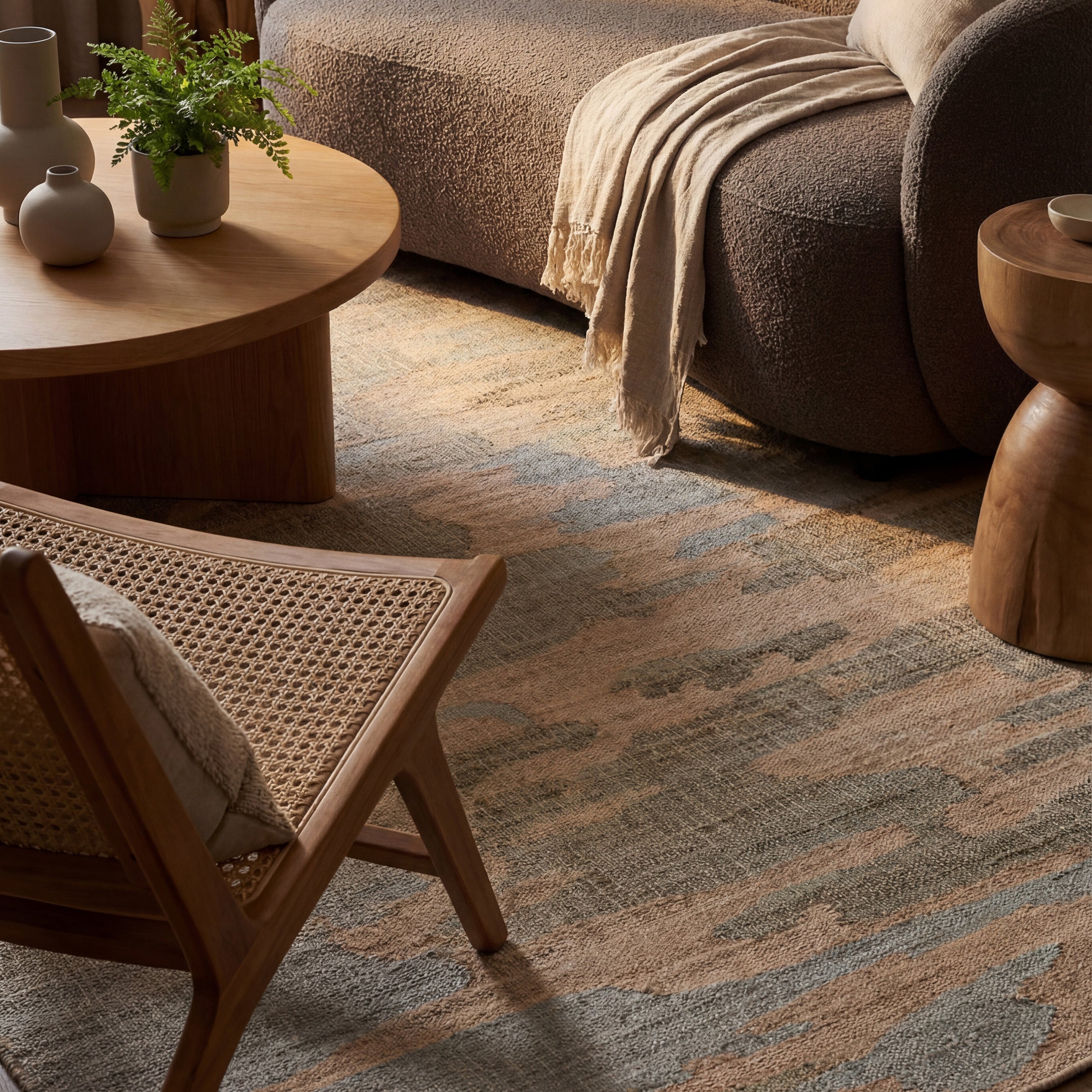 Navi Textured Abstract Indoor Rug RUGS - jute Dash & Albert