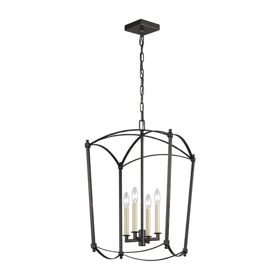 Thayer Medium Lantern LIGHTING - chandelier Visual Comfort - Studio Smith Steel