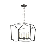 Thayer Wide Lantern LIGHTING - chandelier Visual Comfort Smith Steel