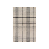 Zole Plaid Handmade Cotton Rug RUGS - cotton Dash & Albert Ivory 5' x 8'