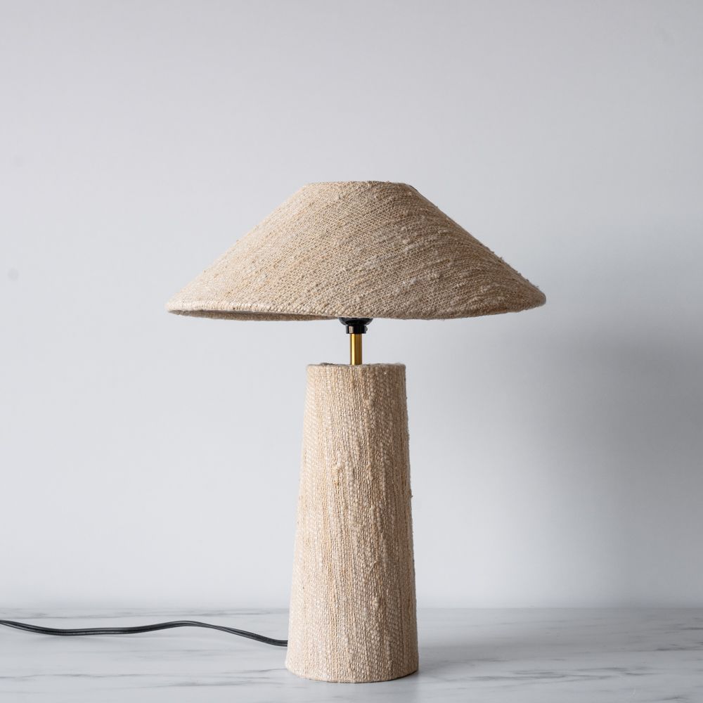 Silk Wrapped Table Lamp - Rug & Weave