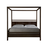 Folke Upholstered Canopy Bed - Boxter Grey 13 - FURNITURE - bed West Bros Furniture