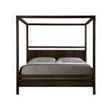 Folke Upholstered Canopy Bed - Boxter Taupe