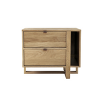 FLOOR MODEL - Folke Magazine Nightstand - Left - Sand FURNITURE - floor model West Bros Furniture