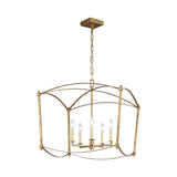 Thayer Wide Lantern LIGHTING - chandelier Visual Comfort Antique Gild