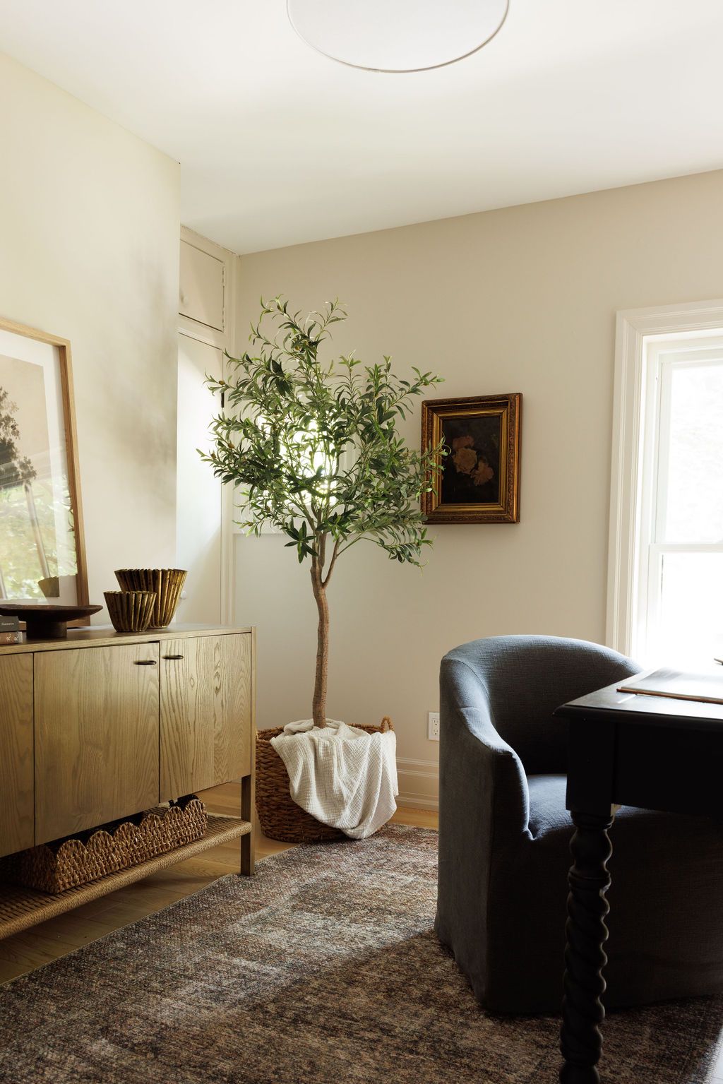 Metal Planter with Antique Brass Finish - Rug & Weave