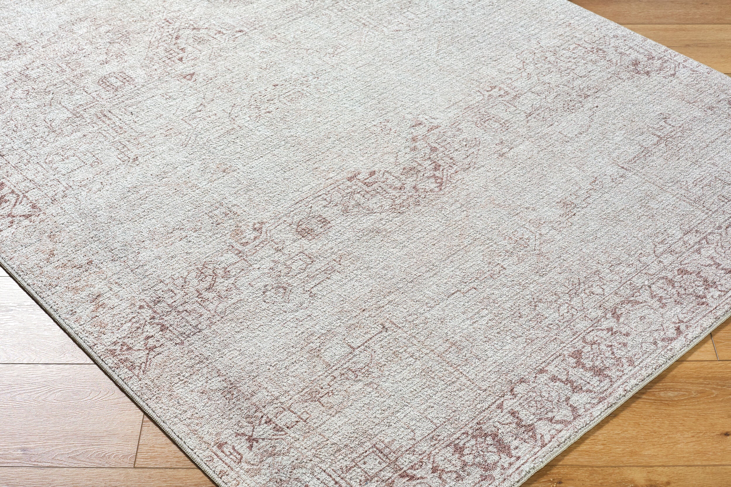 Collins Avenue Ivory / Chestnut Rug RUGS - synthetic Surya
