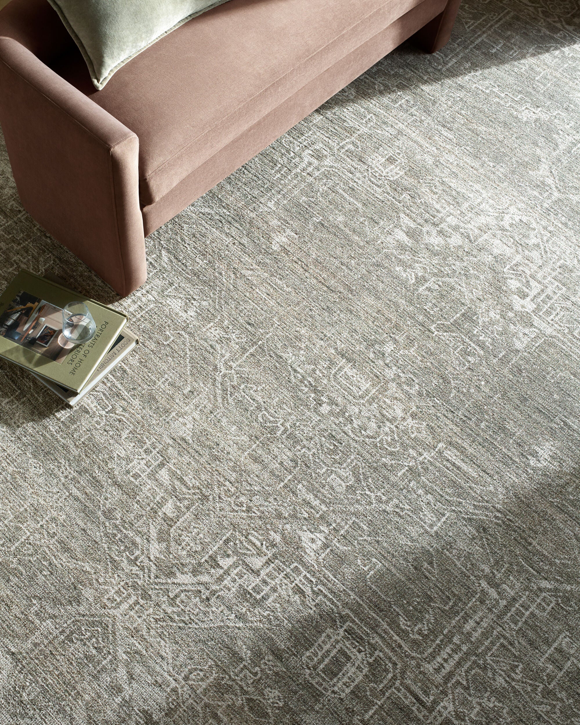 Collins Avenue Sage / Lagoon Rug RUGS - synthetic Surya