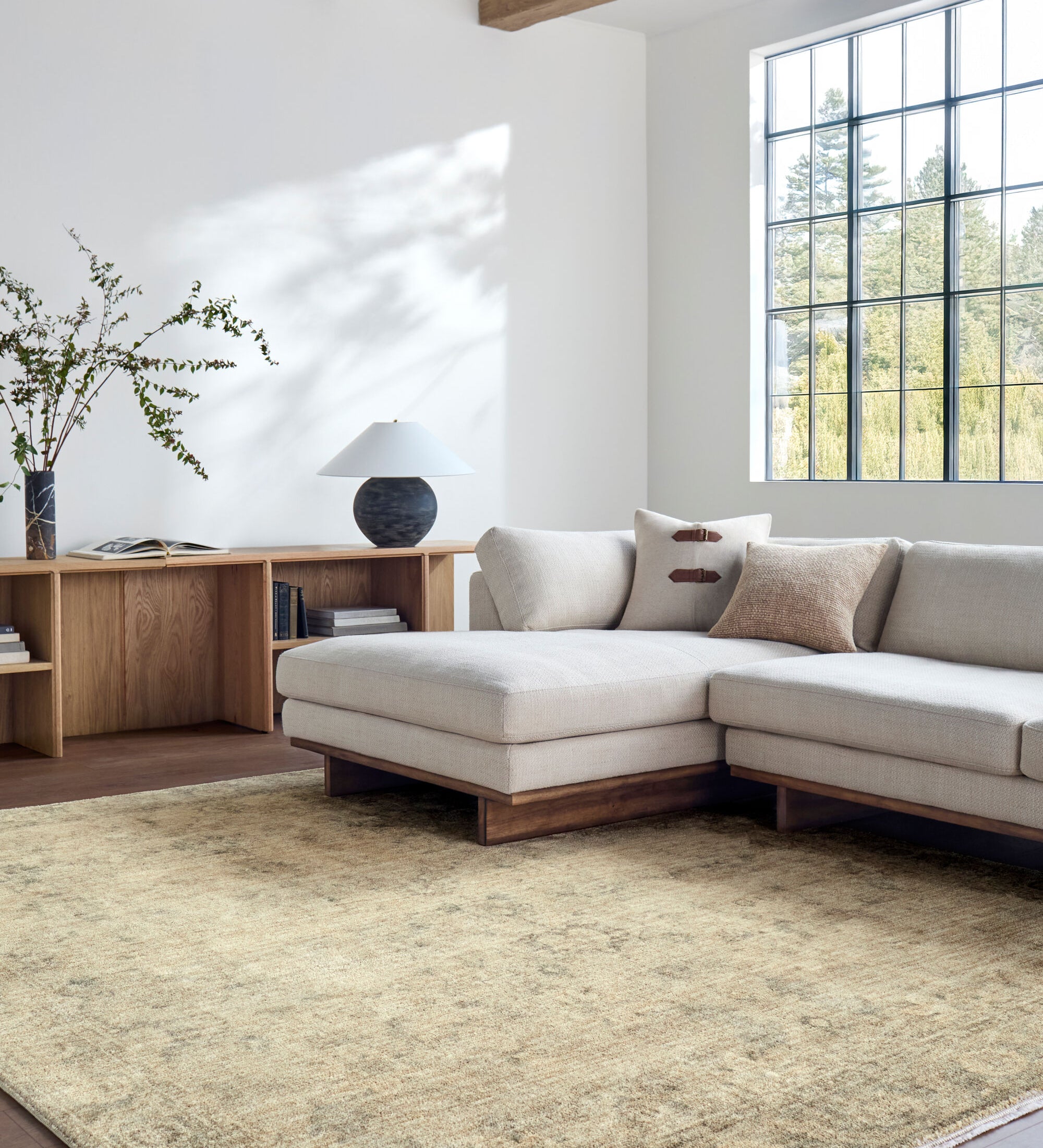Fetscher Beige / Olive Rug RUGS - synthetic Surya