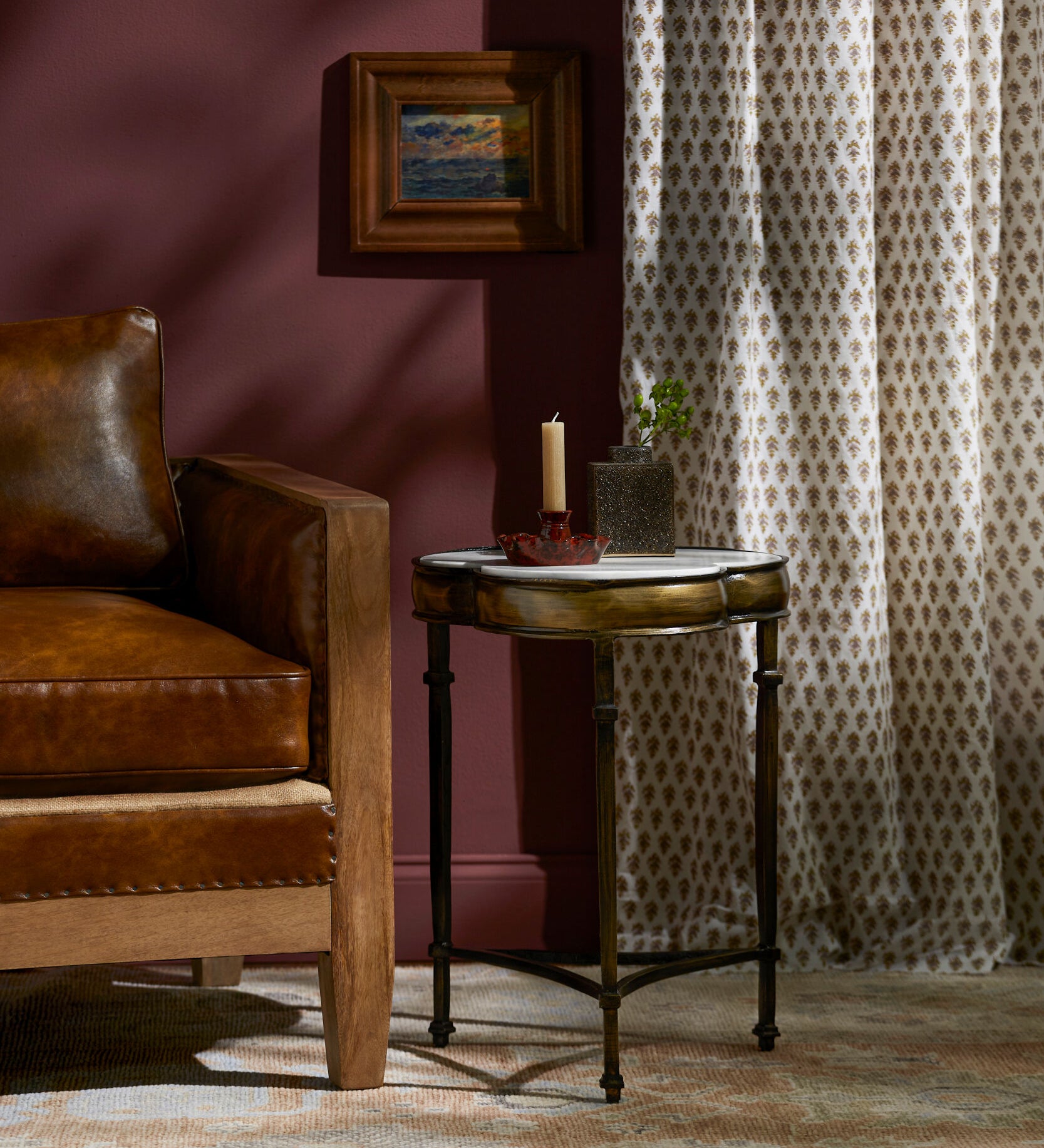 Gregory End Table FURNITURE - end table Surya