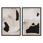 IN STORE - "Ecru & Ink" Framed Canvas Set ARTWORK - in store Renwil