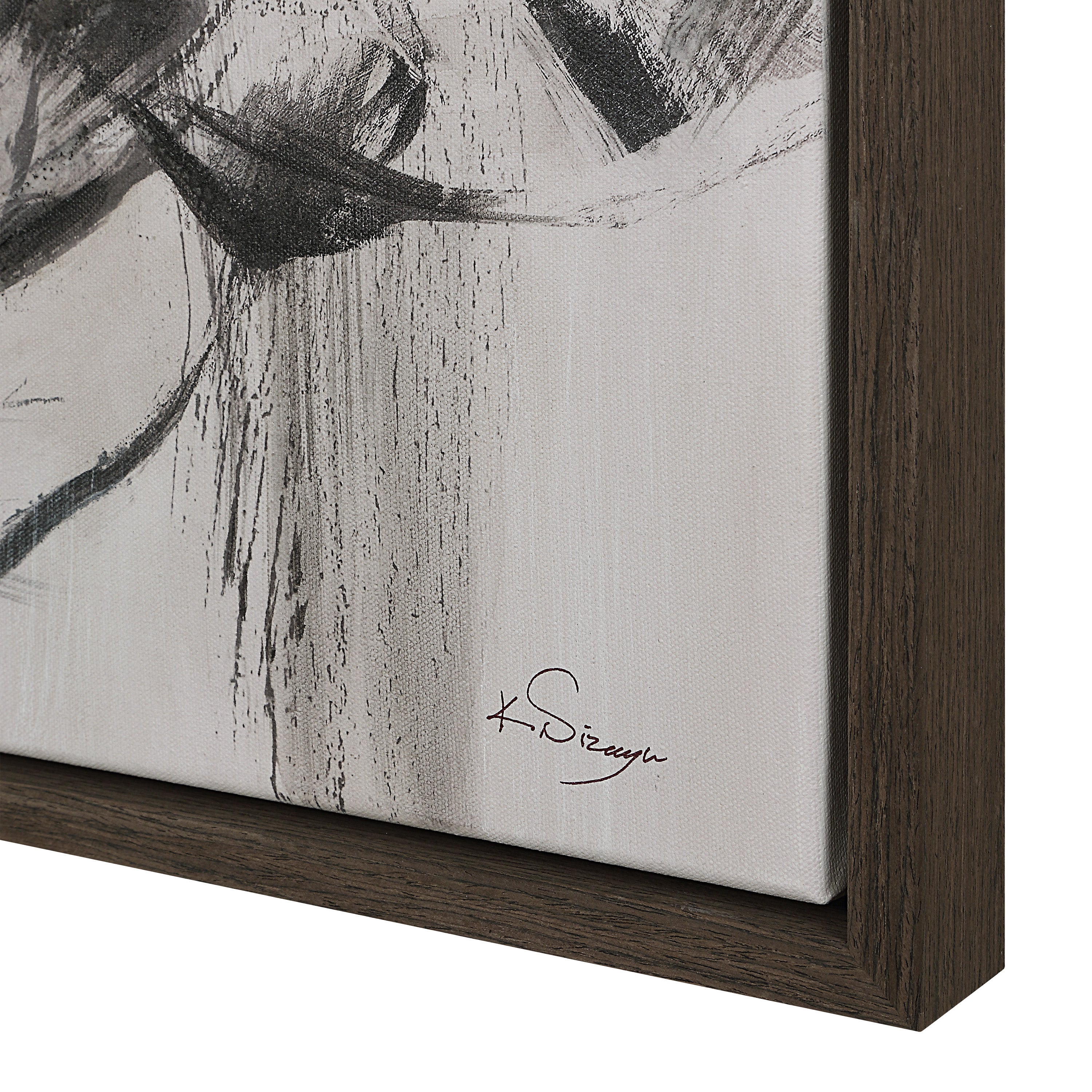 "Evangeline" Framed Canvas ARTWORK - painting Renwil