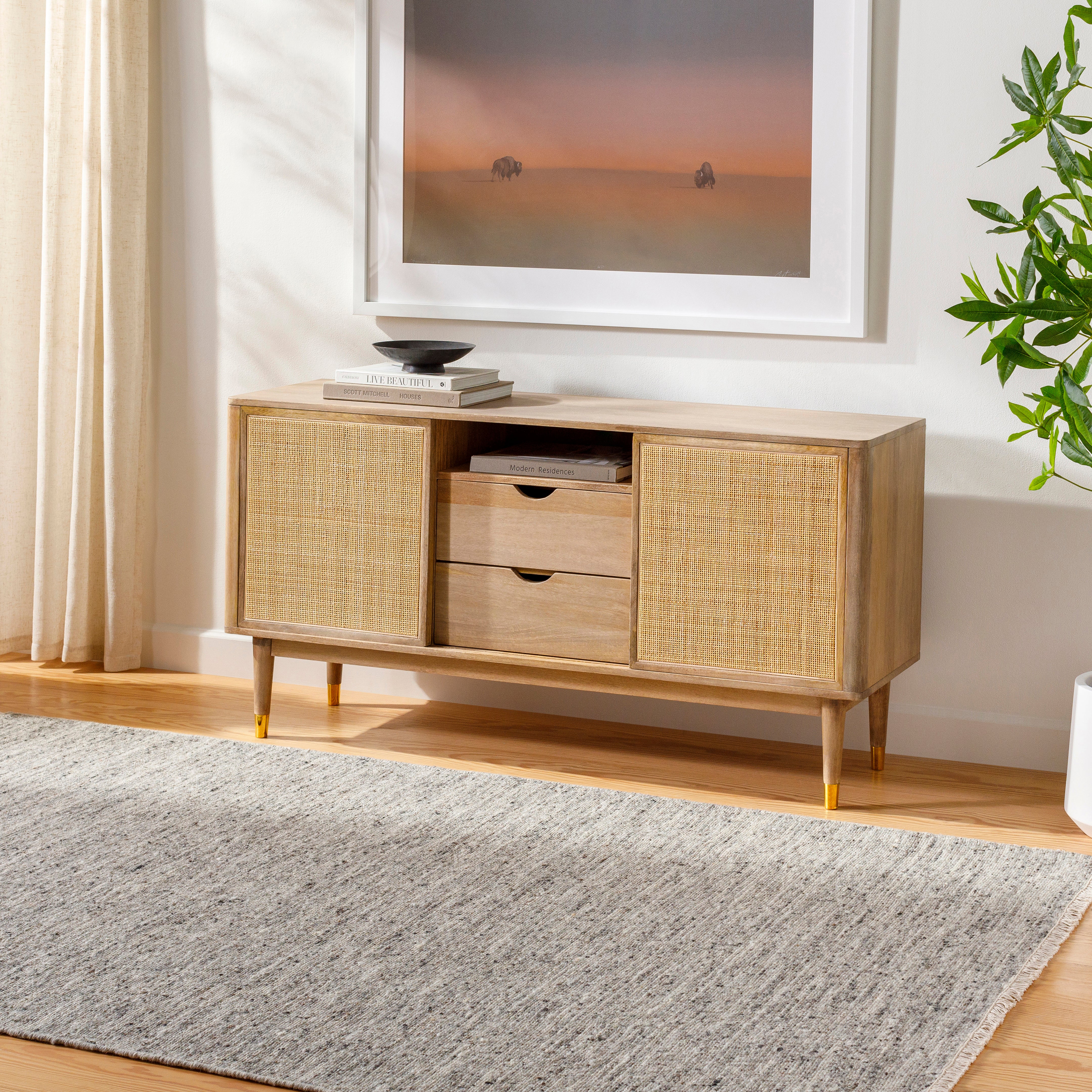 Hampton Grey / Slate Rug RUGS - wool Surya