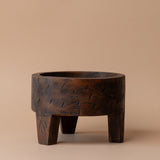 Vintage Inspired Round Wood Riser