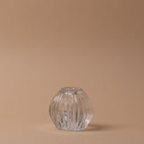 Ridged Glass Taper/Votive Holder