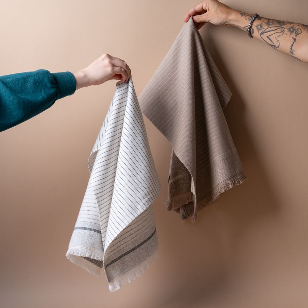 Turkish Cotton Striped Hand Towel hand towel Pokoloko