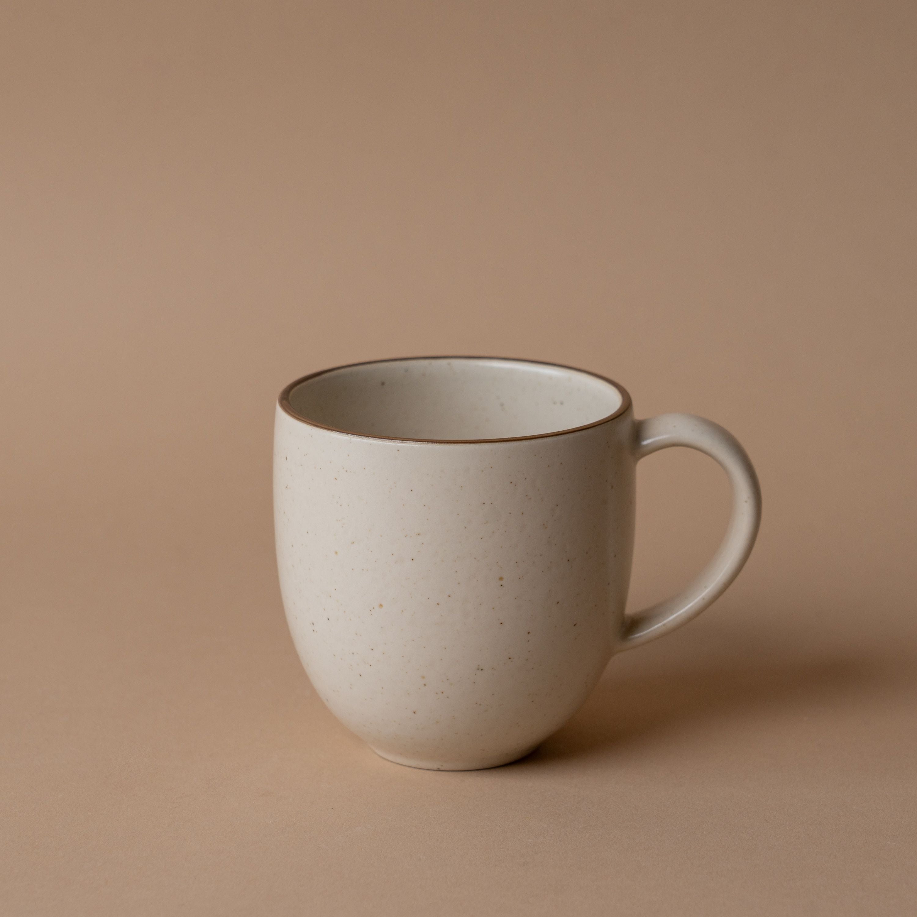 Ceramic Vanilla Mug with Espresso Detail mug David Shaw