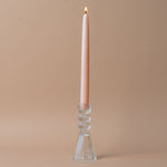 Fluted Clear Glass Candle Holder candle holder Truu Design (Faire)
