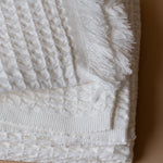 French Waffle Bath Towel bath towel Pokoloko Ivory