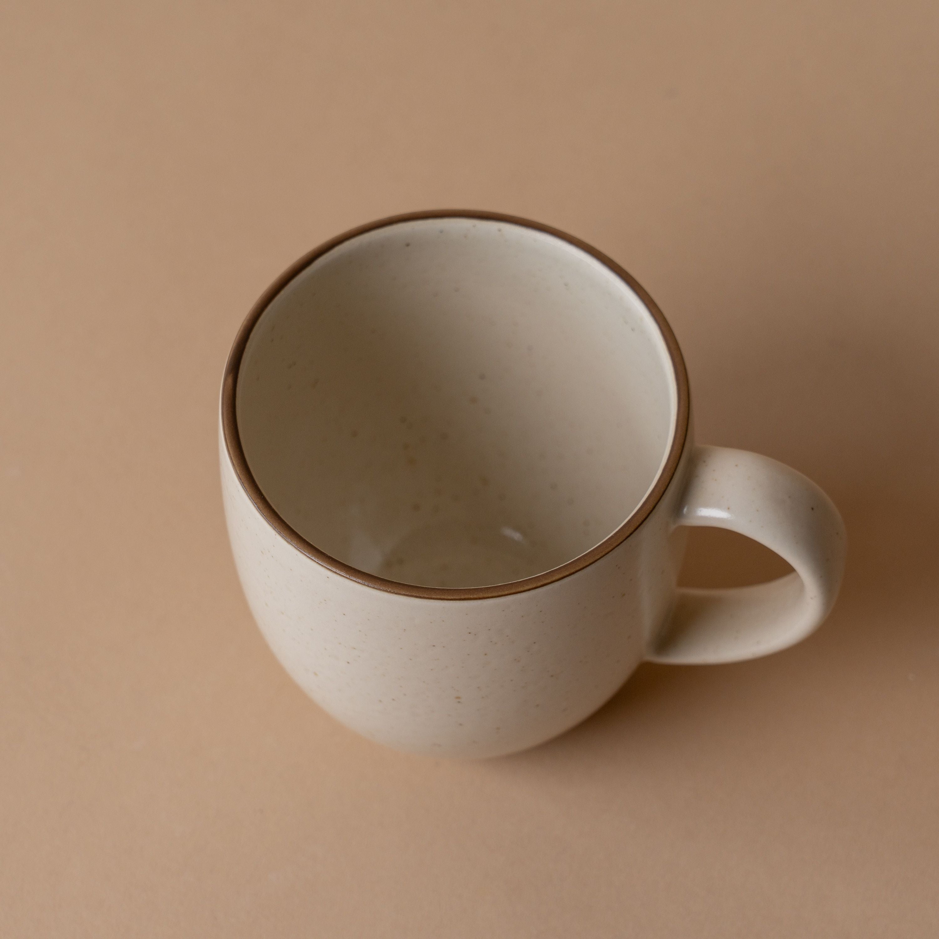 Ceramic Vanilla Mug with Espresso Detail mug David Shaw