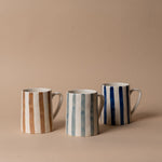 Hand-Painted Stripe Mug mug Creative Co-op (DYA)