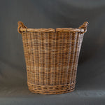 Vintage Rattan Basket with Handles - Rug & Weave