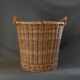 Vintage Rattan Basket with Handles - Rug & Weave