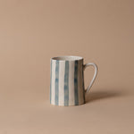 Hand-Painted Stripe Mug mug Creative Co-op (DYA) Mist Stripe