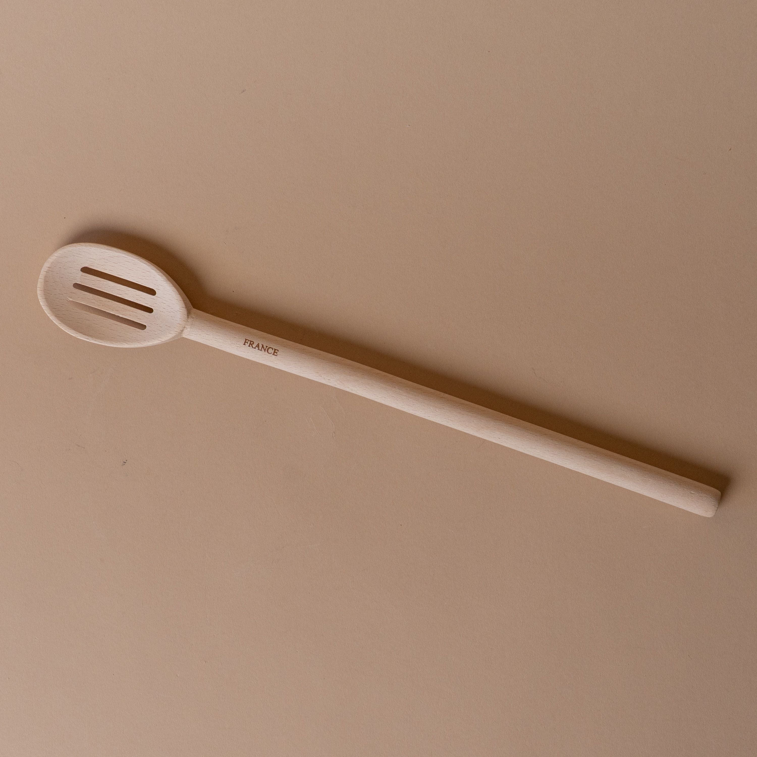 Beechwood Slotted Cooking Spoon wood spoon David Shaw