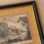 Antique Framed Sketch - 1800's VINTAGE - artwork Hauer Market