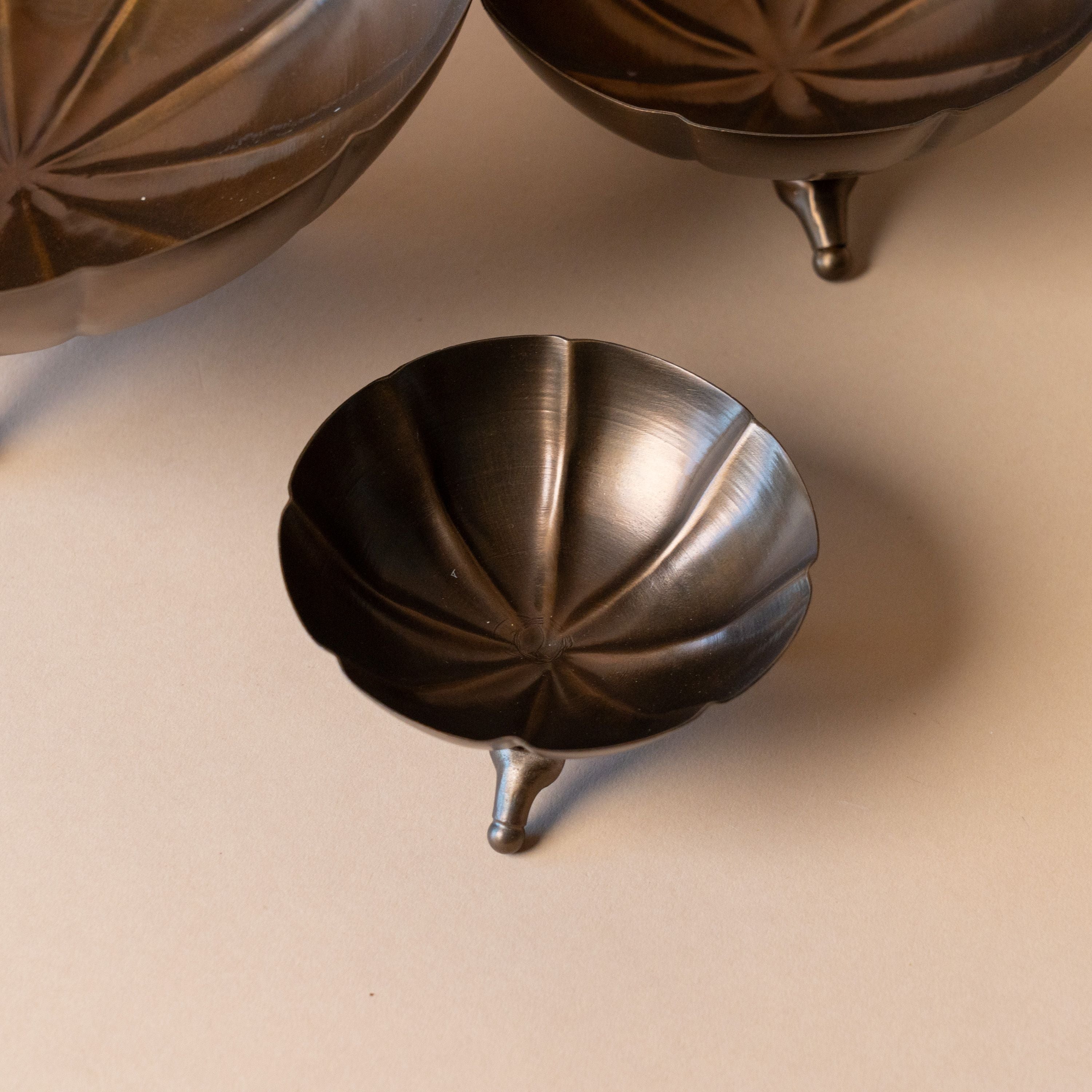 Brass Scallop Footed Bowl bowl Luxe B Co (Faire)