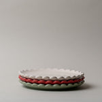 Stoneware Scallop Edge Plate CHRISTMAS 2025 Creative Co-op (DYA)