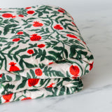 Pomegranate Fleece Throw Blanket - Rug & Weave