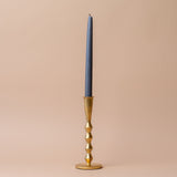 Forged Iron Taper Holder with Gold Finish