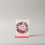 Floral Wreath Holiday Card CHRISTMAS 2025 Inkwell Cards (Faire)