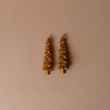 Tree Shaped Taper Candles - Gold