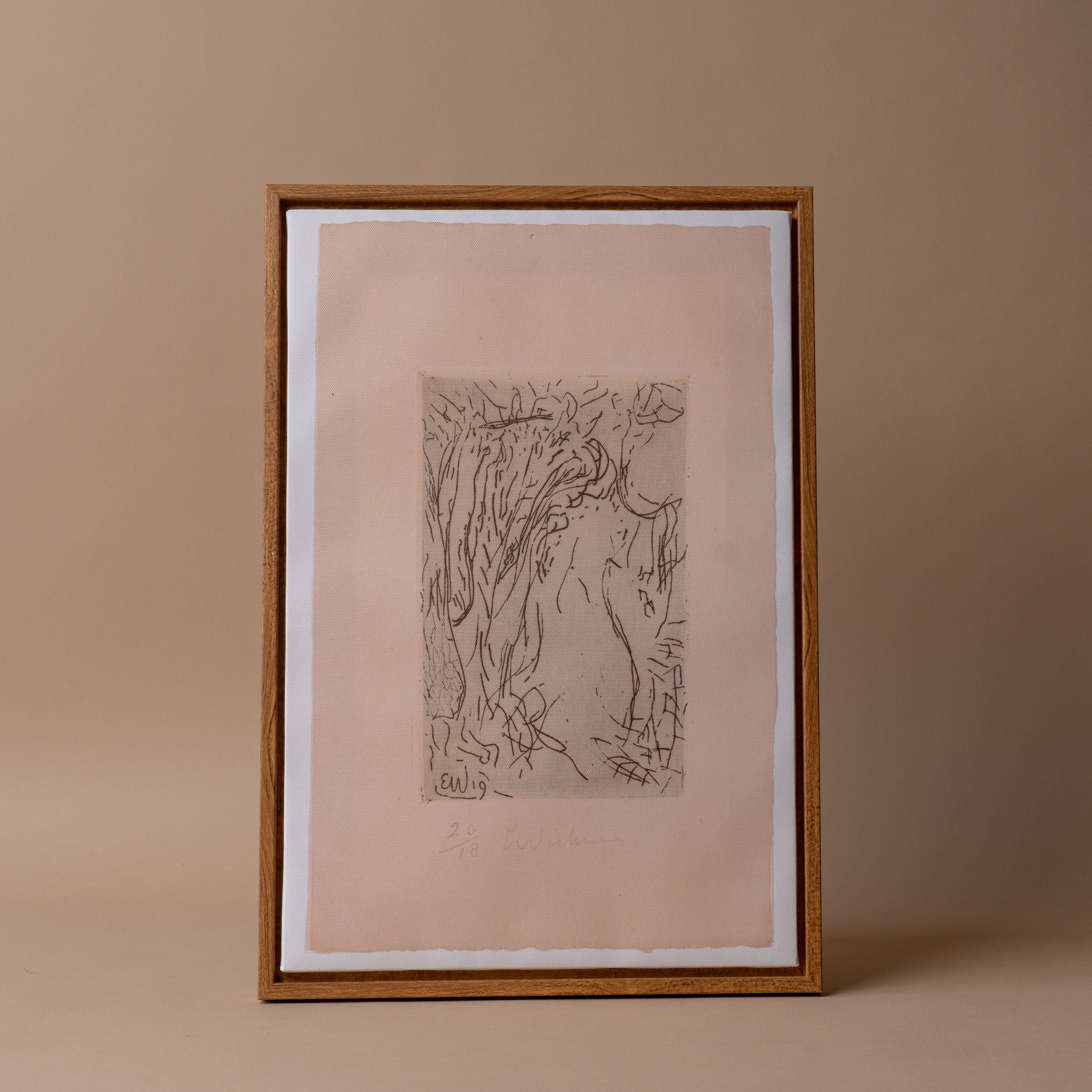 Abstract Forest Framed Canvas ARTWORK - framed print Morel (Faire)
