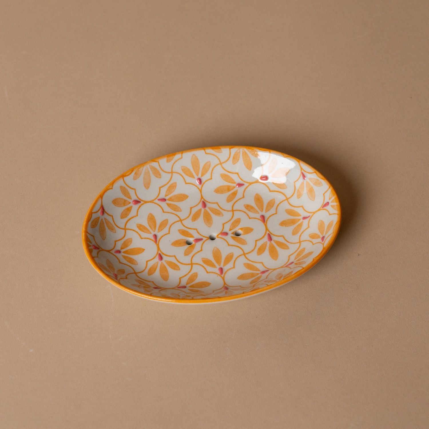 Vintage Yellow Floral Soap Dish soap dish Tranquillo (DYA)