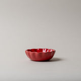 Red Stoneware Scallop Edge Bowl CHRISTMAS 2025 Creative Co-op (DYA) Small