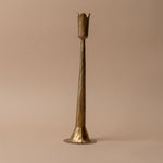 Antiqued Brass Tulip Candle Holder candle holder Accents De Ville (ShopZio) Large