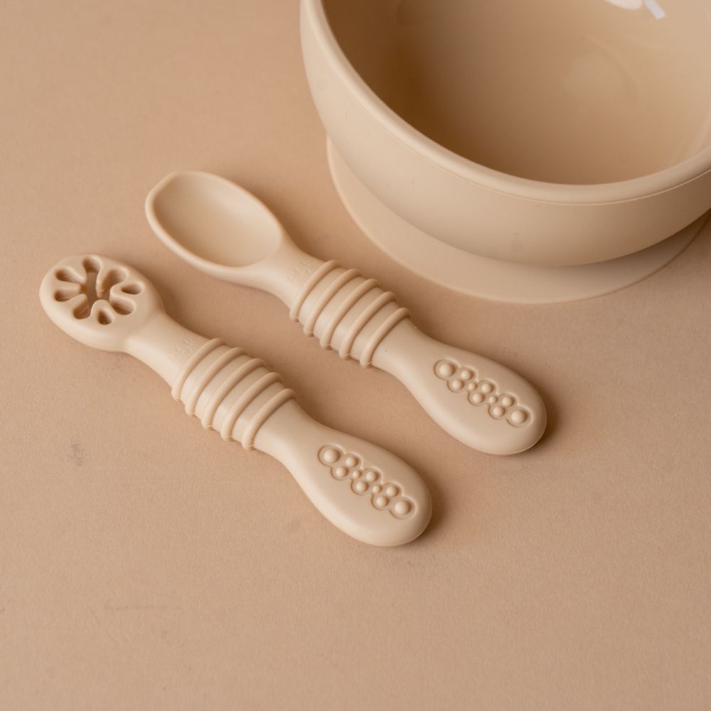 Suction Bowl with Spoons FINNBIRD - bowl Baby Bliss (Faire)