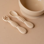 Suction Bowl with Spoons FINNBIRD - bowl Baby Bliss (Faire)