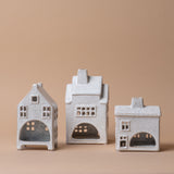 Winter Cabin Tea Light Holder