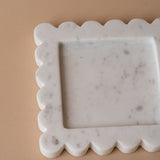 Square Marble Scalloped Tray tray Luxe B Co (Faire)