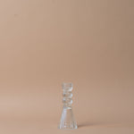 Fluted Clear Glass Candle Holder candle holder Truu Design (Faire)