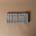 Cotton Check Dish Towel - Pewter kitchen towel DANICA (Faire)